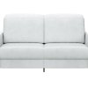 Sofa Bolivien - 2,5-Sitzer mit Relaxfunktion/Kopfteilverstellung motorisch, Leder, Eisblau