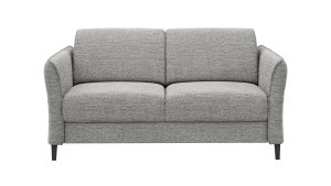 Sofa Mendoza - 2-Sitzer, Armlehne verstellbar, Stoff, Grau