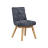 Stuhl Calgary - Stoff, Dunkelblau