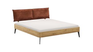 Bettgestell 1660 - Liegefläche ca. 180x200 cm, Wildeiche massiv, geölt