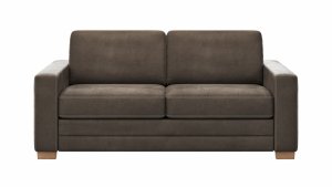 Sofa Lakeville - 2-Sitzer inkl. Schlaffunktion, Stoff, Braun