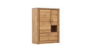 Highboard Farmingdale - Eiche massiv, natur geölt