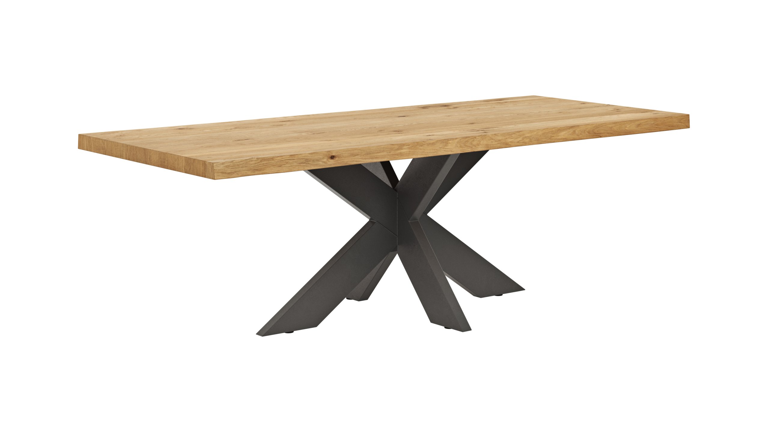 Esstisch Clifton - LB ca. 240x100 cm, Wildeiche massiv