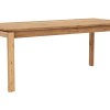 Esstisch Farmingdale - ausziehbar, Platte mit schräger Kante, LB ca. 200x90 cm, Eiche massiv, natur geölt
