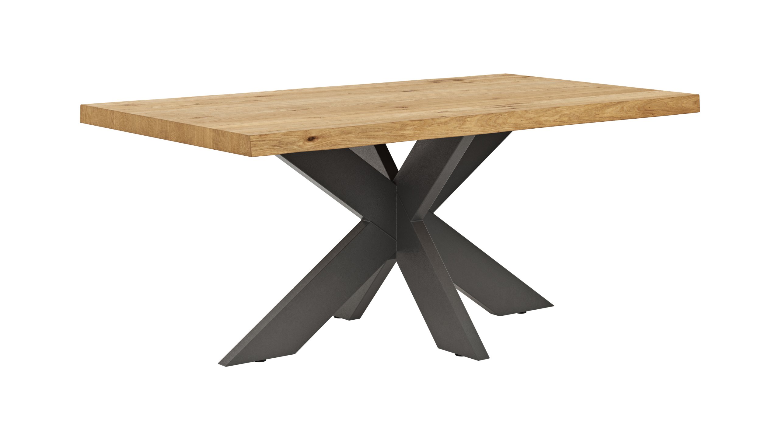 Esstisch Clifton - LB ca. 180x100 cm, Wildeiche massiv