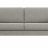 Sofa Tulsa KV - 2,5-Sitzer, inkl. Kopfteilverstellung, Leder, Graubeige