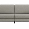 Sofa Tulsa KV - 2,5-Sitzer, inkl. Relaxfunktion und Kopfteilverstellung (motorisch), Leder, Graubeige
