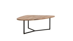 Couchtisch Karasu - Sirco, LBH ca. 90x96x39 cm, Eiche massiv, natur gewachst