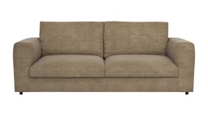 Sofa Stormy - 3-Sitzer, Stoff, Rauchbraun