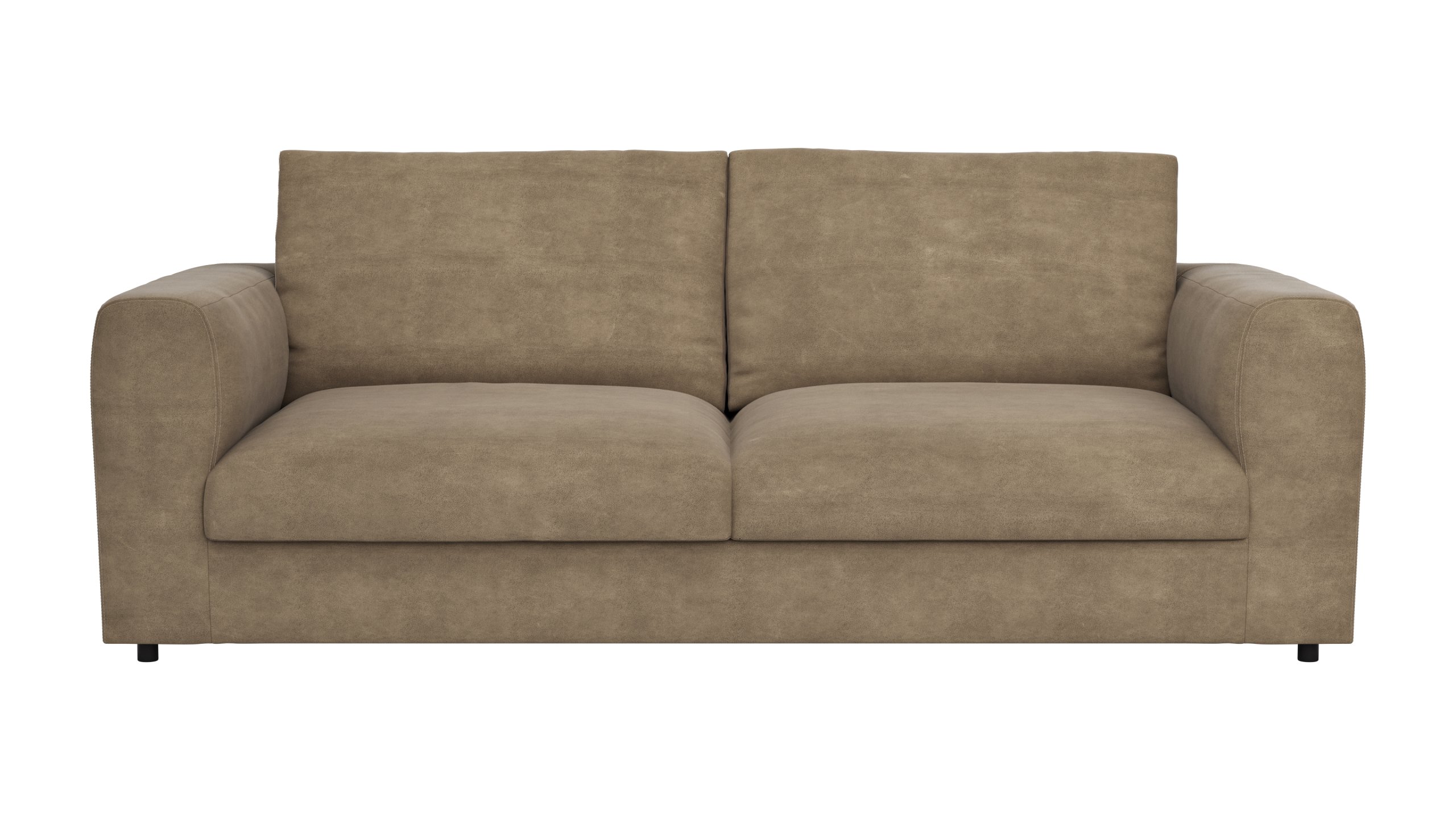 Sofa Stormy - 3-Sitzer, Stoff, Rauchbraun