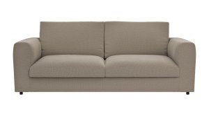 Sofa Stormy - 3-Sitzer, Stoff, Graubeige