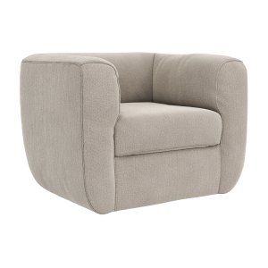 Sessel Stormy - drehbar, Stoff, Creme