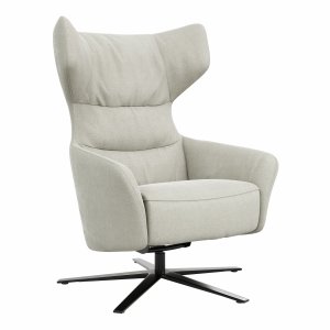 Drehsessel Houston Relax - Größe M, inkl. Relaxfunktion + Gasdruckfeder, Stoff, Natur