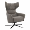 Drehsessel Houston Relax - Größe M, inkl. Relaxfunktion + Gasdruckfeder, Stoff, Taupe