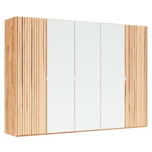 Drehtürenschrank Tigris - B. ca. 300 cm, Kernbuche massiv, geölt