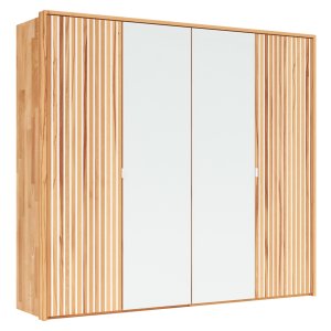 Drehtürenschrank Tigris - inkl. Passepartout, B. ca. 245cm, Kernbuche massiv, geölt