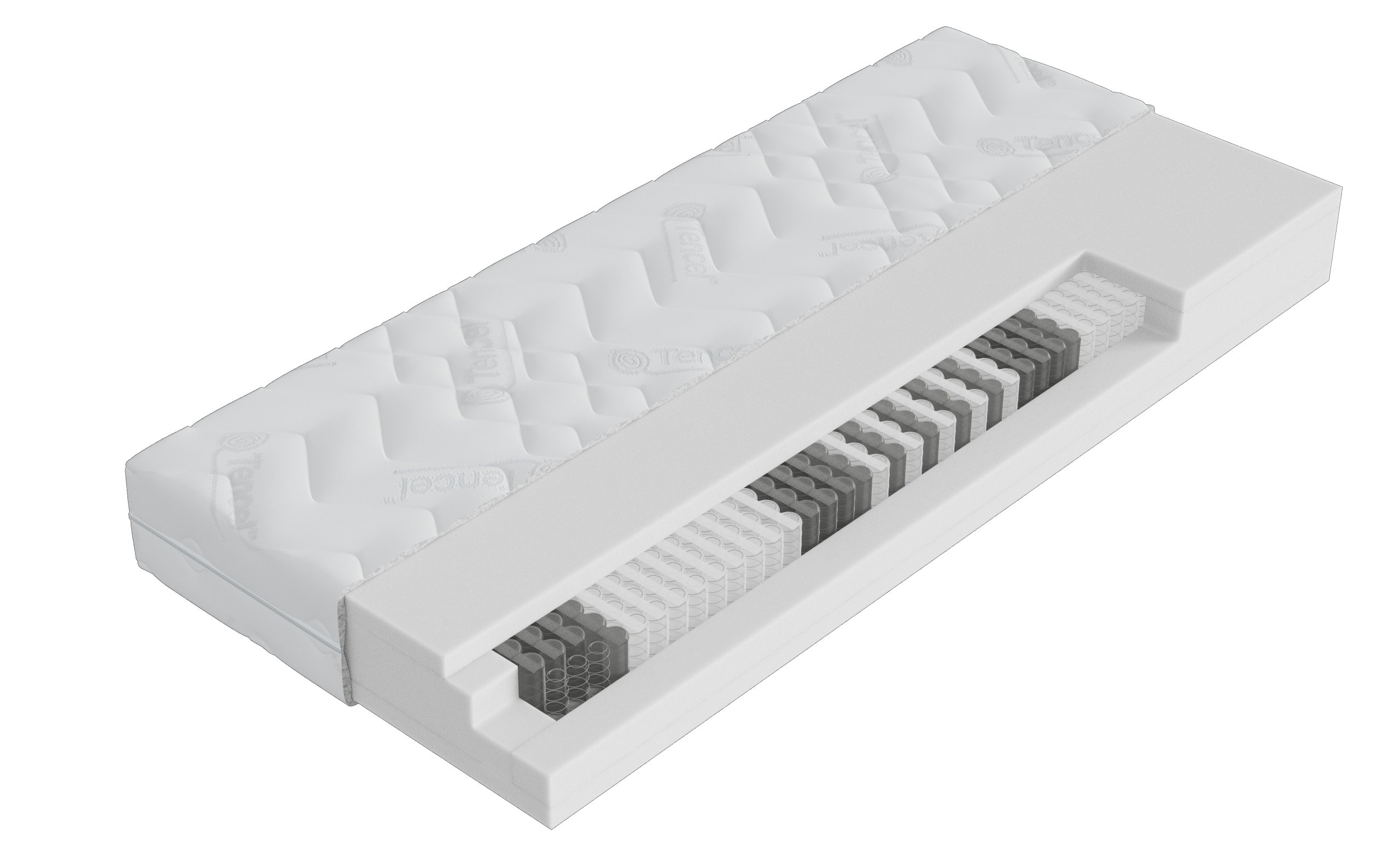 Tonnentaschenfederkernmatratze Natura Alpin 1000 TFK-PM - 180x200cm, H3 fest