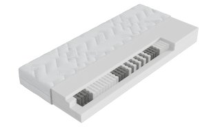 Tonnentaschenfederkernmatratze Natura Alpin 1000 TFK - 90x200cm, H3 fest