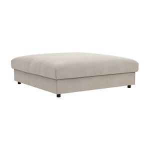 Hocker Stormy - LB ca. 110x110 cm, Stoff, Creme