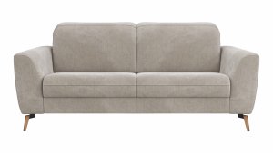 Sofa Tulsa KV - 2,5-Sitzer, inkl. Kopfteilverstellung, Stoff, Graubeige