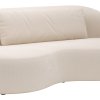 Chaiselongue Karasu - Stoff, Creme