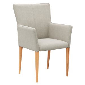 Armlehnstuhl Cosyra - Stoff, Natur