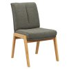 Stuhl Flore 2 - Stoff, Graugrün