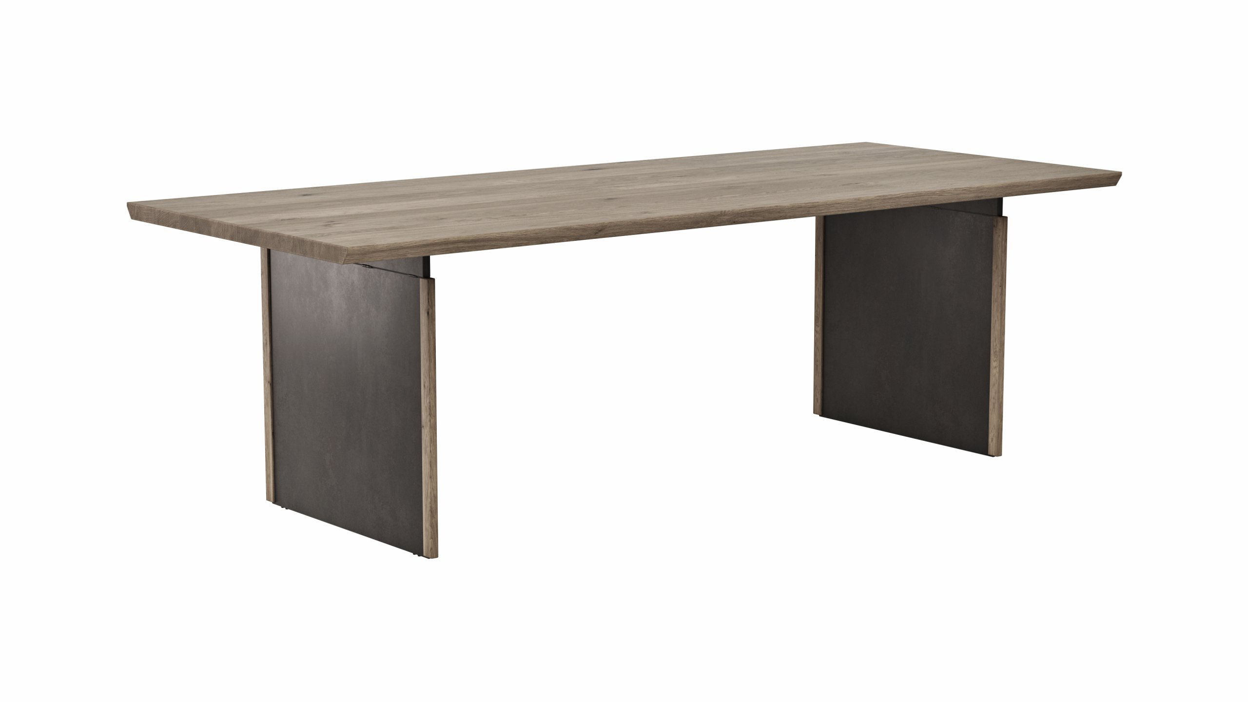 Esstisch Bakersfield - LB ca. 240x100 cm, Asteiche massiv, barrique