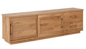 Lowboard Oreia - Wildeiche massiv, natur geölt