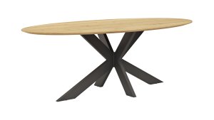 Esstisch Phoenix - LB ca. 220x110 cm, Eiche massiv, oval