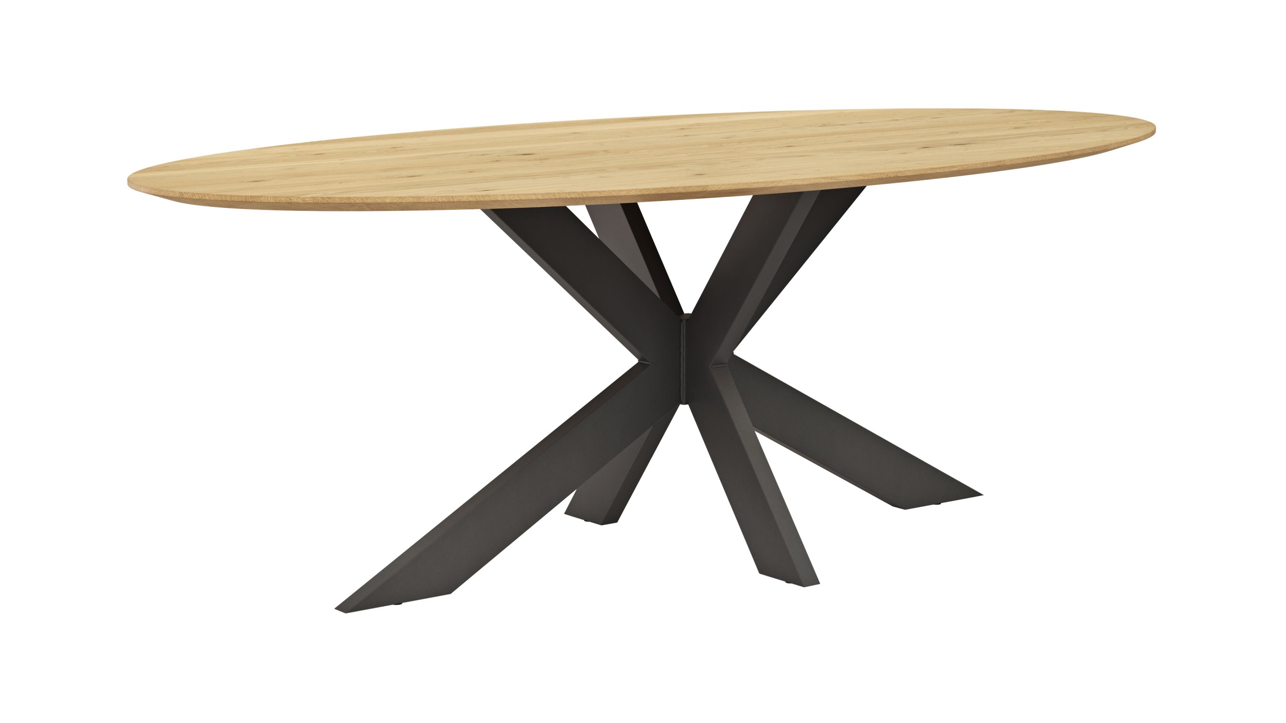 Esstisch Phoenix - LB ca. 220x110 cm, Eiche massiv, oval