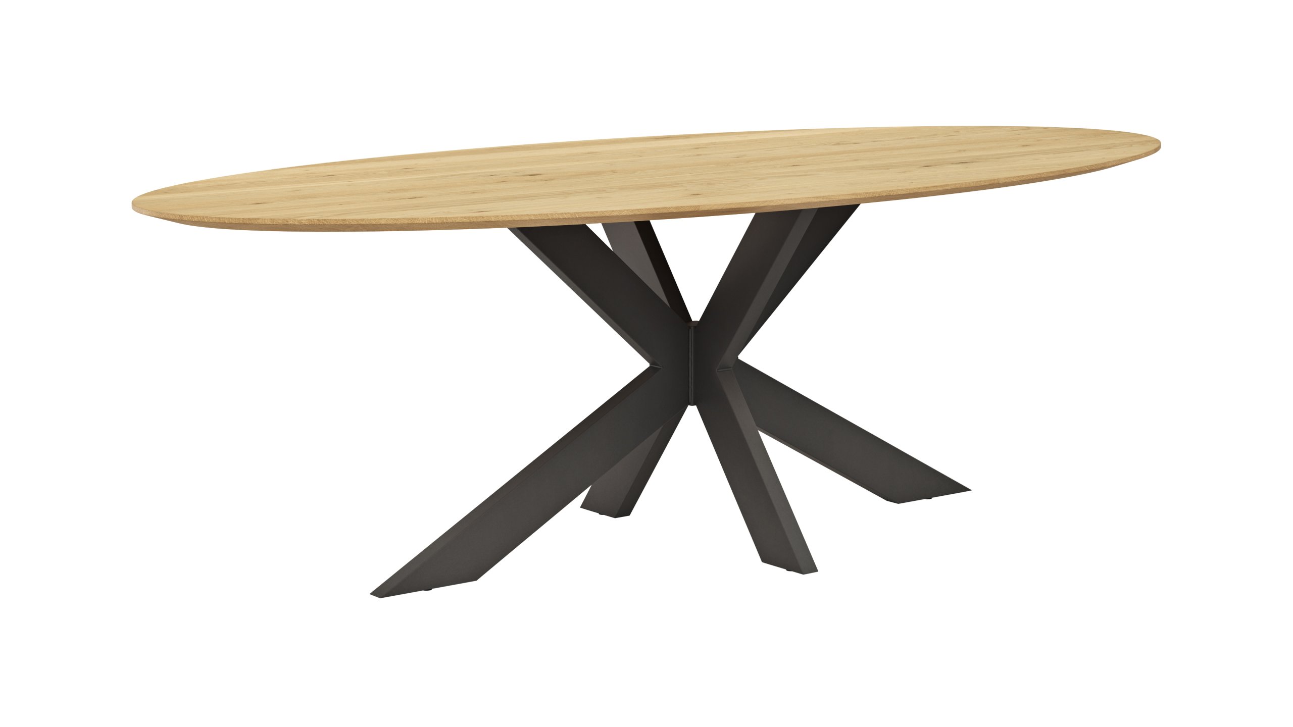 Esstisch Phoenix - LB ca. 240x110 cm, Eiche massiv, oval