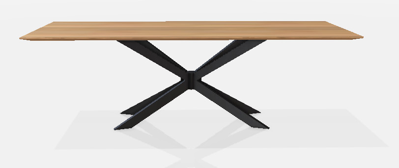 Esstisch Phoenix - LB ca. 240x100cm, Eiche massiv, bianco geölt