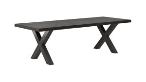 Esstisch Clifton - LB ca. 260x100 cm, Zerreiche massiv, Smoke