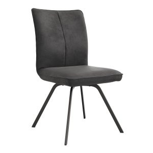 Alternative view of Stuhl Calyra - Stoff, Anthrazit