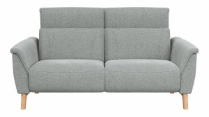 Alternative view of Sofa Nevin - 2,5-Sitzer inkl. Kopfpolsterverstellung, Stoff, Silbergrau