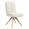 Stuhl Evania - Dreh und Relax-Funktion, hoher Rücken, Stoff, Creme