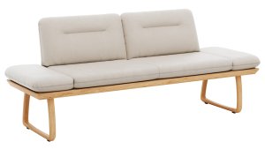 Alternative view of Bank Kamari - Breite ca. 208cm, Seitenteile verstellbar, Leder, Kitt