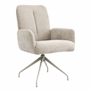 Alternative view of Armlehnstuhl Evania - Dreh und Relax-Funktion, hoher Rücken, Stoff, Ecru