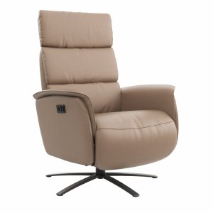 Alternative view of Relaxsessel Amila - Größe M, inkl. 2-motorischer Relaxfunktion und Kopfteilverstellung, Leder, Rauchbraun