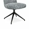 Stuhl Calgary - drehbar, Stoff, Hellblau – Bild 3