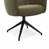 Armlehnstuhl Calgary - drehbar, Leder, Olive – Bild 4