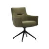 Armlehnstuhl Calgary - drehbar, Leder, Olive – Bild 2