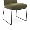 Stuhl Calgary - Leder, Olive – Bild 3