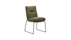 Alternative view of Stuhl Calgary - Leder, Olive