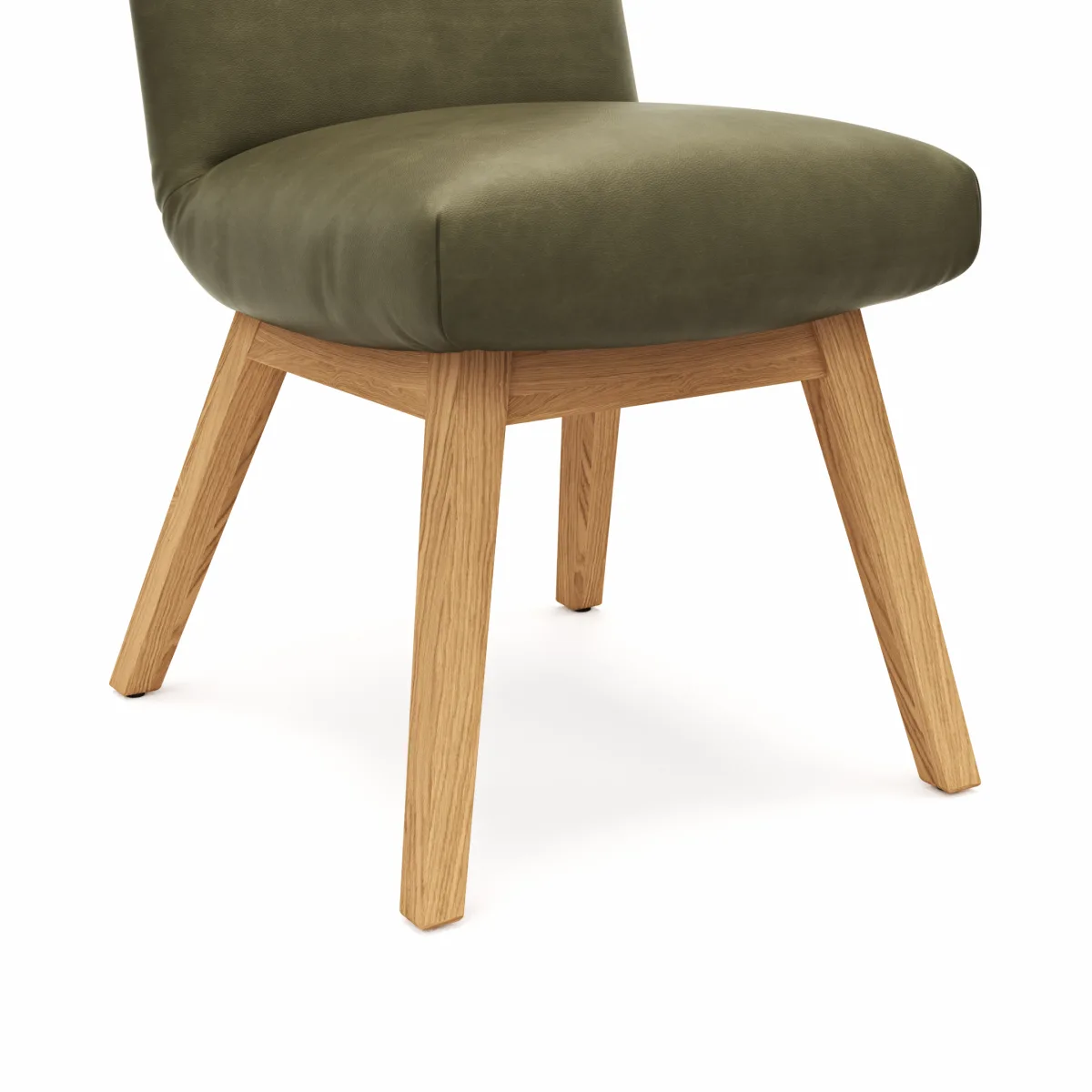 Stuhl Calgary - Leder, Olive – Bild 3