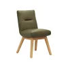 Stuhl Calgary - Leder, Olive – Bild 2