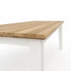 Esstisch Louisiana - LB ca. 220x100 cm, teilmassiv, Weiß – Bild 3