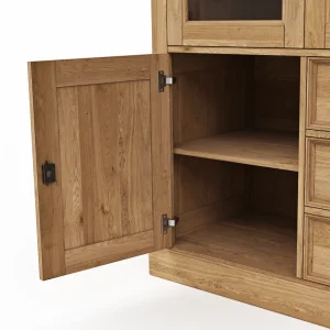 Alternative view of Highboard Louisiana - Wildeiche teilmassiv, geölt