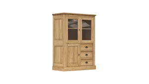 Highboard Louisiana - Wildeiche teilmassiv, geölt